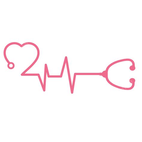 Heart Pulse Cardiogram Line Heartbeat Heartbeat Cardiogram Line Stethoscope Png And Vector
