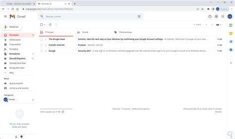 Separación Inicial Edición Gmail Ordenador Auditoría Bostezando Mirilla