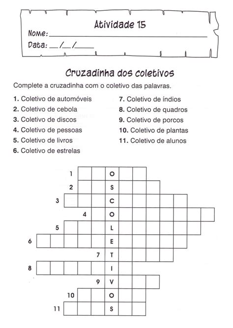 Atividade Com Substantivos Coletivos