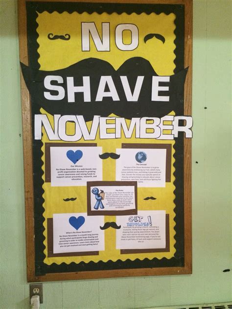 ra noshavenovember college this is just a bulletin board i made for my hall no shave