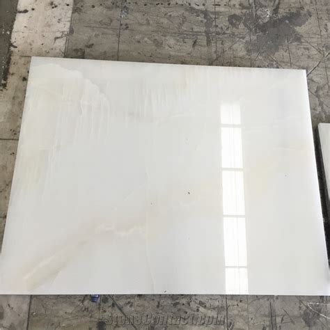 Luxurious Polished 24x24 Crystal White Onyx Flooring Tile And Wall