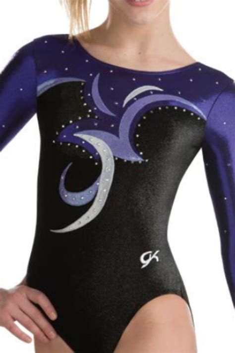A Purple And Black Long Sleeve Leo Perfect For Competition Athletic