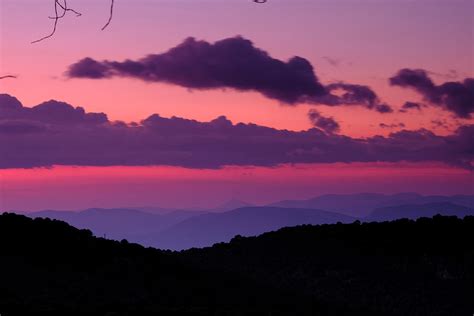 Purple Sunset At The Mountains Photograph By Guido