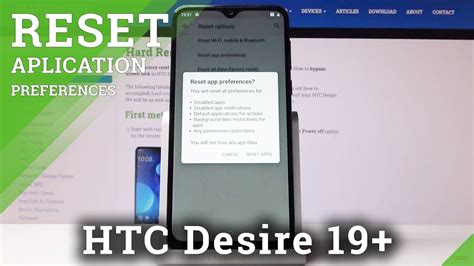 How To Reset App Preferences In Htc Desire 19 Restore App Settings