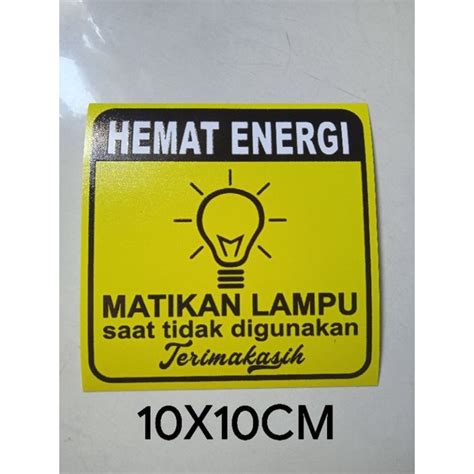 Jual Stiker Hemat Energi Shopee Indonesia