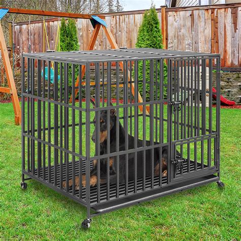 Extra Large 36in42in48in Metal Pet Dog Cage Crates With Heavy Duty