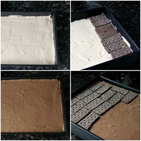 No Bake Chocolate Peanut Butter Lasagna Recipe Snappy Gourmet