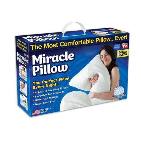 Use these miracle pillow and enjoy the optimum restful feeling. As Seen On TV Miracle Pillow The Most Comfortable Pillow ...
