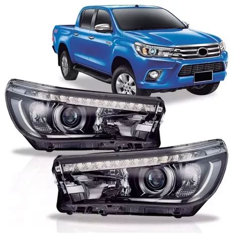 Farol Toyota Hilux Srx 2016 2017 2018 2019 Led Novo Parcelamento