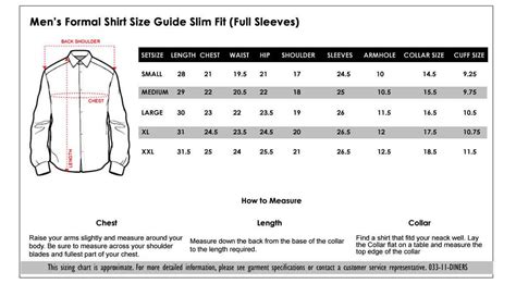 Dress Shirt Sizes Explained