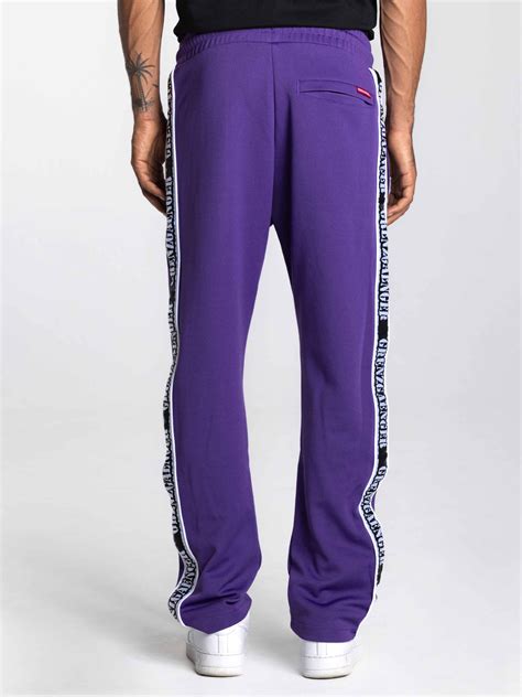 Track Pants Purple Pants Men Grenzgaenger Shop