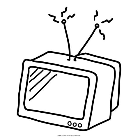 Television Coloring Page Ultra Coloring Pages