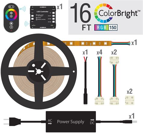 16ft Colorbright™ Rgb Led Color Changing Led Kit Flexfire Leds