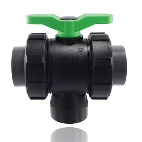 Failure to fully insert the pipe into the fitting because of a bind. 3-ways ball valve - PVC U gluing sleeve - PP-GF Pipe ...