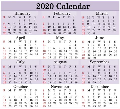 Printable 2020 Calendar With Julian Dates Free Letter Templates
