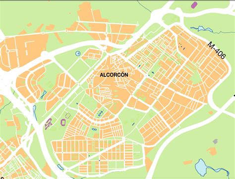 Alcorcon Mapa Vectorial Editable Eps Illustrator