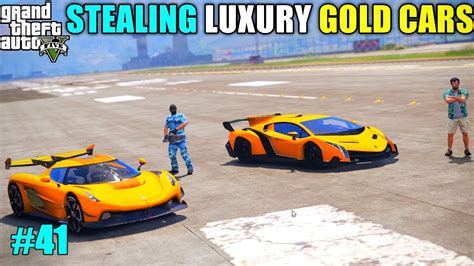 Stealing Expensive Gold Cars Techno Gamerz Gta V Gameplay 41 Youtube