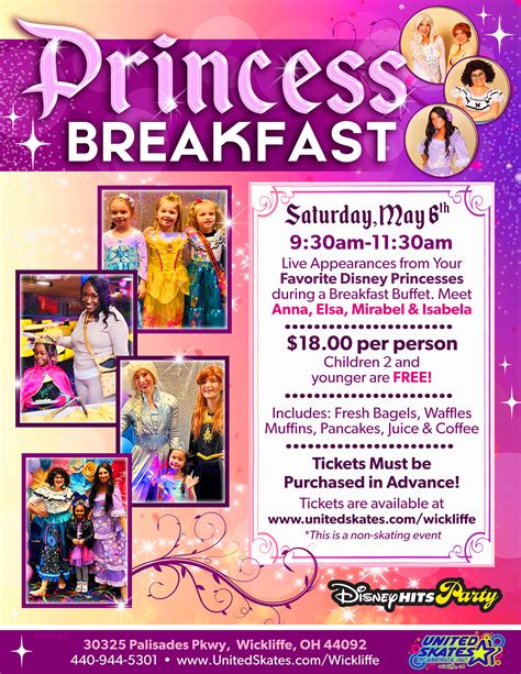Disney Princess Breakfast United Skates Of America