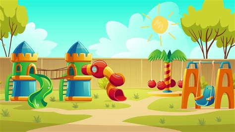 Free Motion Graphic Video Background For Kids Playground Park Outdoor