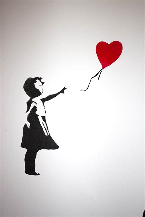 Banksy Balloon Girl Graffiti Art