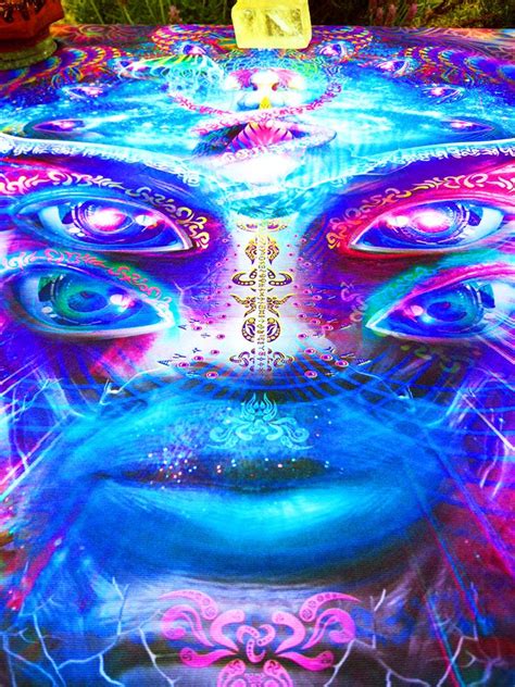 Psy Backdrop Psychedelic Tapestry Acid Spiritual Meditation Etsy