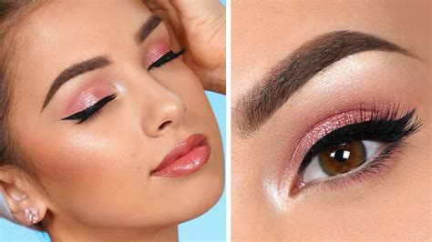 Easy Pink Smokey Eye Makeup Tutorial Youtube