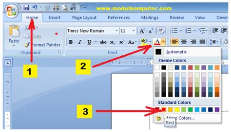 Cara Mewarnai Gambar Di Microsoft Word Cabai