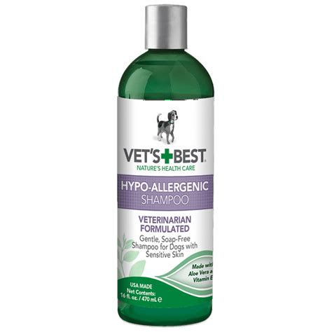 Vets Best Hypo Allergenic Dog Shampoo For Sensitive Skin 16 Oz