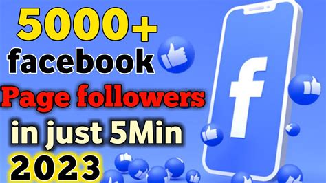 How To Get 5000 Followers On Facebook Page In Just 5 Minutes Youtube