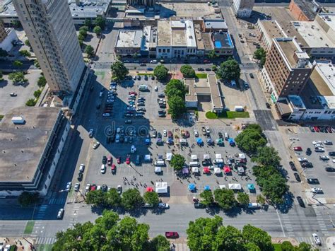 Aerial Shot Of Downtown Waco Texas Stock Image Image Of Skyline