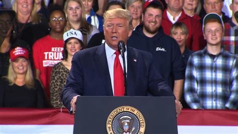 Trump Invokes His Son Barron At Rally During Attack On Warren Cnn Video