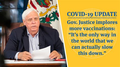 Covid 19 Update Gov Justice Implores More Vaccinations Its The
