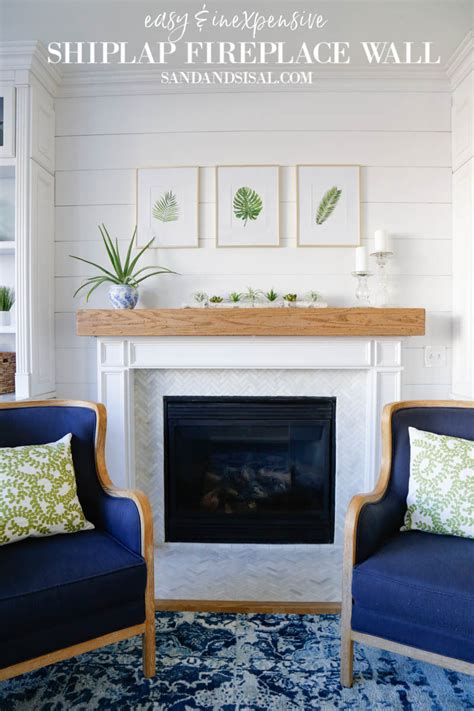 Maybe you would like to learn more about one of these? Easy and Inexpensive Shiplap Fireplace Wall - Sand and Sisal