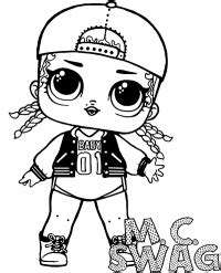 Swag royal bee lady diva neon licious each doll reveals a unique full fashion look. LOL Surprise doll coloring page M.C. Swag