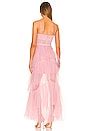 BCBGMAXAZRIA Corset Tulle Gown In Pink Rose REVOLVE