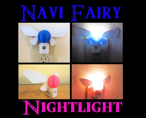 Navi Fairy Nightlight Zelda Themed Led Light With Auto Onoff Etsy
