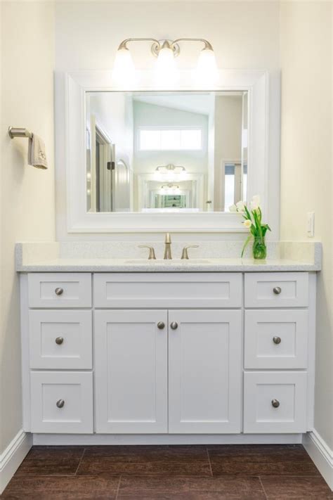 Rated 4 out of 5 stars. Clean, Timeless Bathroom With White Shaker Cabinets | HGTV