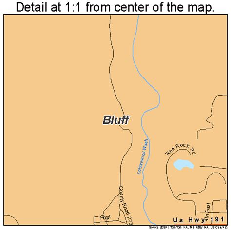 Bluff Utah Street Map 4906700