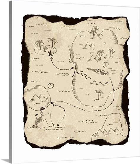 Treasure Map Sketch At Explore Collection Of