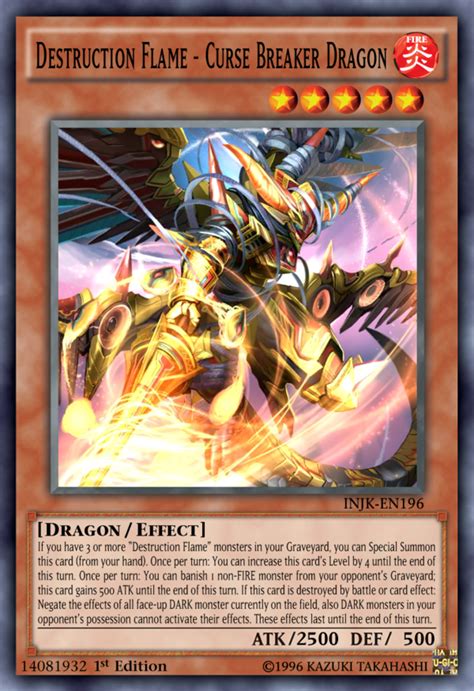 Injk 196 Destruction Flame Curse Breaker Dragon By Kai1411deviantart