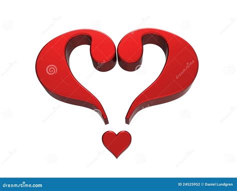 Question Mark Heart 1 Stock Photography Image 24525952