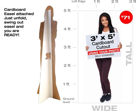 As Low As 48 For 5ft Tall Custom Cardboard Cutout Lowest Price Guar