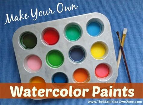 How To Make Homemade Watercolor Paints Homemade Watercolors Diy