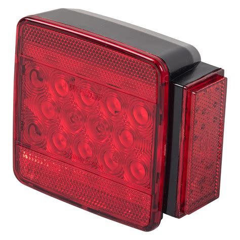 Wesbar 287512 Red Square Led Tail Light