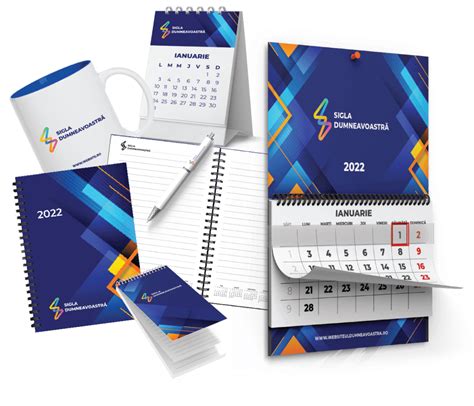 Agende și Calendare în Noua Ofertă De Promoționale 2022 Blue Print