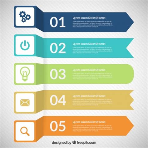 Colored Banners Infographic Vector Free Download