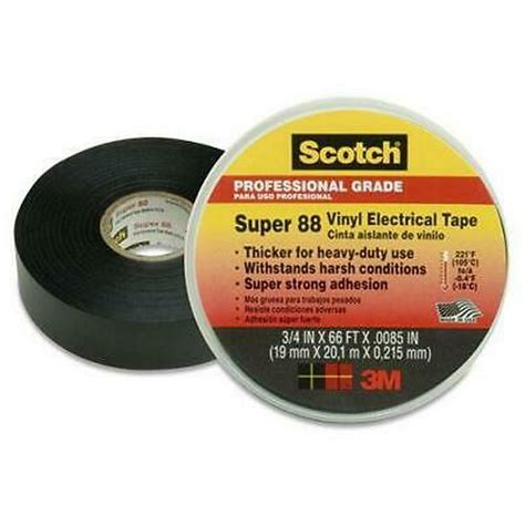 2pk 3m Scotch Super 88 Premium Vinyl Electrical Tape 34 X 66