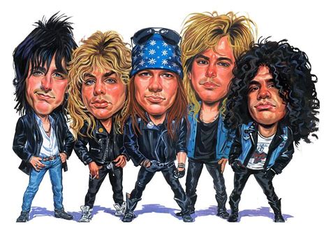 Guns And Roses Funny Caricatures Celebrity Caricatures Art Music