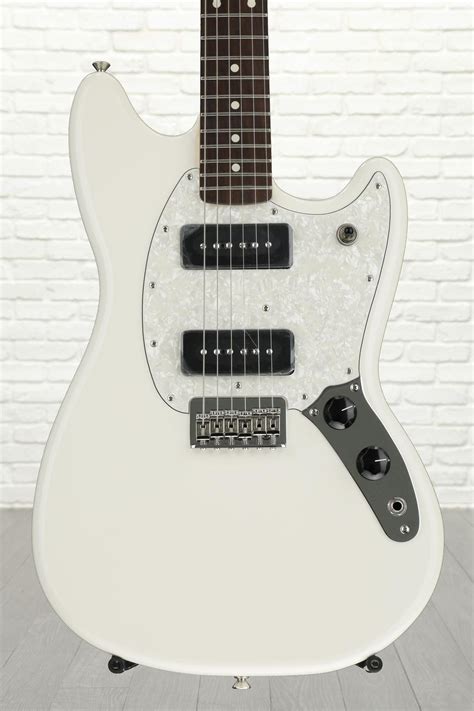 Fender Mustang 90 Olympic White With Rosewood Fingerboard Fender