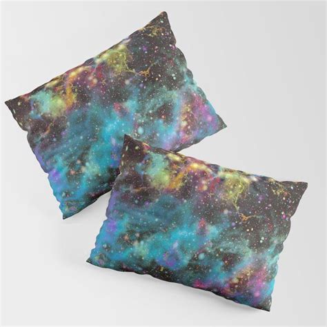 Buy Neon Nebula Pillow Sham By Sistarsprkls Worldwide Shipping